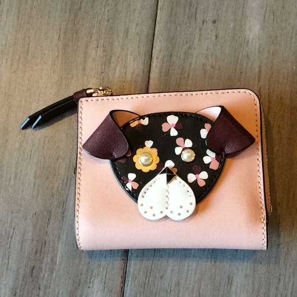 kate spade floral pup wallet